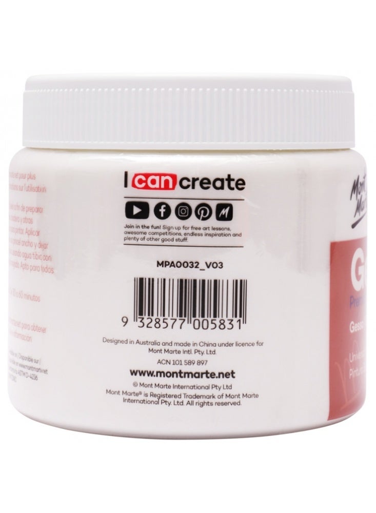 Mont Marte Gesso Primer - White 500ml - Image 2